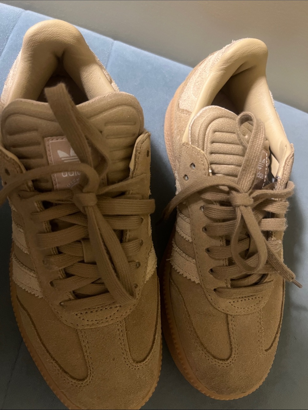 adidas Men’s Suede Sneakers in Tan